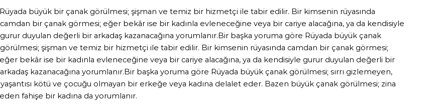 Diyanet'e Göre Rüyada Büyük Çanak Görmek