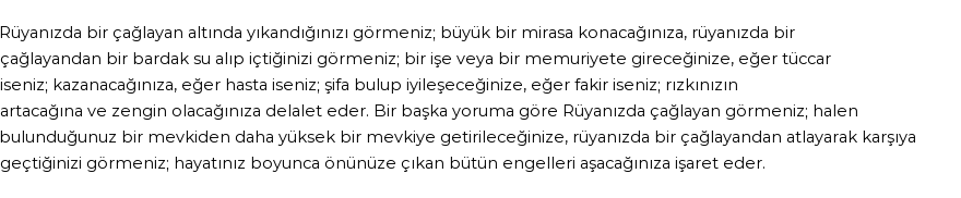 Diyanet'e Göre Rüyada Çağlayan Görmek