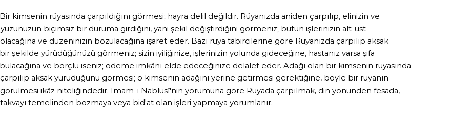Diyanet'e Göre Rüyada Çarpılmak Görmek