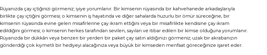 Diyanet'e Göre Rüyada Çay İçmek Görmek