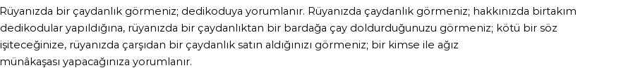 Diyanet'e Göre Rüyada Çaydanlık Görmek