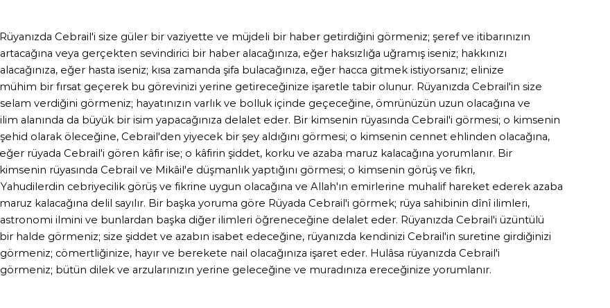 Diyanet'e Göre Rüyada Cebrail (a.s.) Görmek