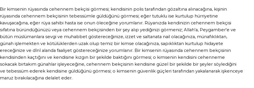 Diyanet'e Göre Rüyada Cehennem Bekçisi Görmek