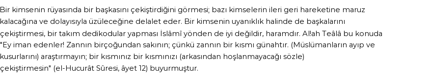 Diyanet'e Göre Rüyada Çekiştirmek Görmek