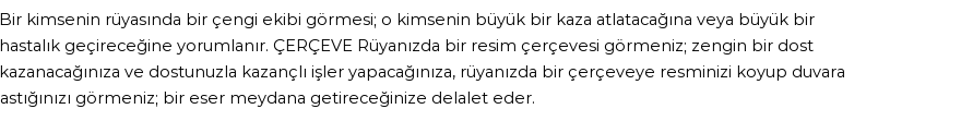 Diyanet'e Göre Rüyada Çengi Görmek