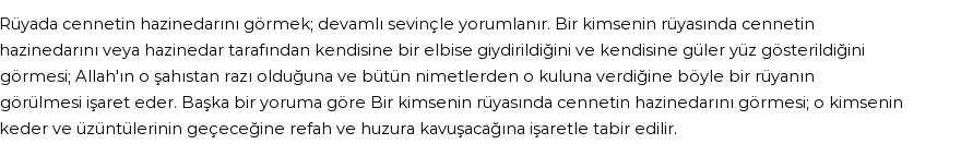 Diyanet'e Göre Rüyada Cennetin Haznedarı Görmek