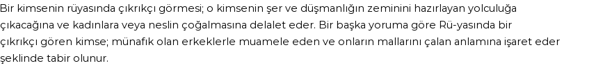 Diyanet'e Göre Rüyada Çıkrıkçı Görmek