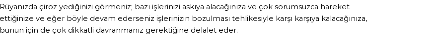 Diyanet'e Göre Rüyada Çiroz Görmek