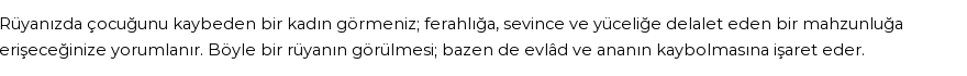 Diyanet'e Göre Rüyada Çocuğunu Kaybetmek Görmek