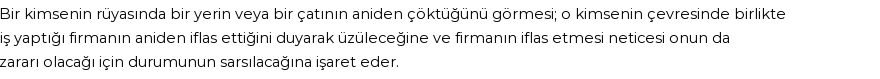 Diyanet'e Göre Rüyada Çöküntü Görmek