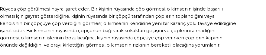 Diyanet'e Göre Rüyada Çöp Görmek