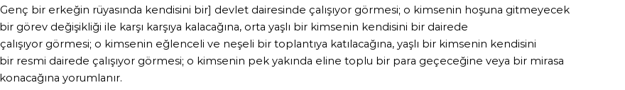 Diyanet'e Göre Rüyada Devlet Dairesi Görmek