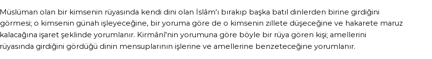 Diyanet'e Göre Rüyada Dinden Dönmek Görmek