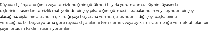 Diyanet'e Göre Rüyada Diş Fırçalamak Görmek