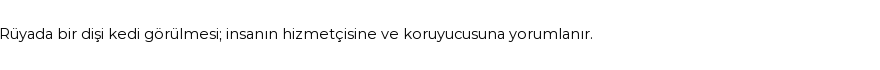 Diyanet'e Göre Rüyada Dişi Kedi Görmek