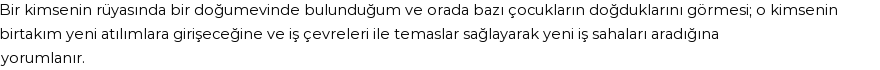 Diyanet'e Göre Rüyada Doğum Görmek