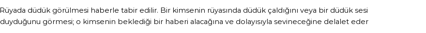 Diyanet'e Göre Rüyada Düdük Görmek