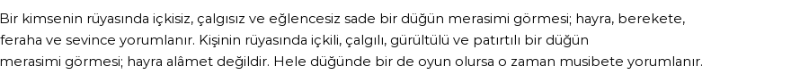 Diyanet'e Göre Rüyada Düğün Görmek