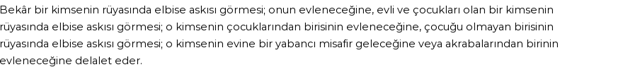 Diyanet'e Göre Rüyada Elbise Askısı Görmek