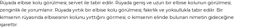 Diyanet'e Göre Rüyada Elbise Kolu Görmek