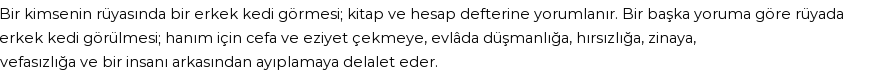 Diyanet'e Göre Rüyada Erkek Kedi Görmek