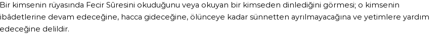 Diyanet'e Göre Rüyada Fecr Suresi Görmek