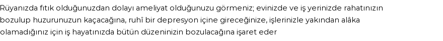 Diyanet'e Göre Rüyada Fıtık Olmak Görmek