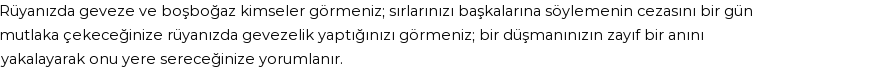 Diyanet'e Göre Rüyada Geveze Görmek