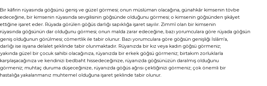 Diyanet'e Göre Rüyada Göğüs Görmek Görmek