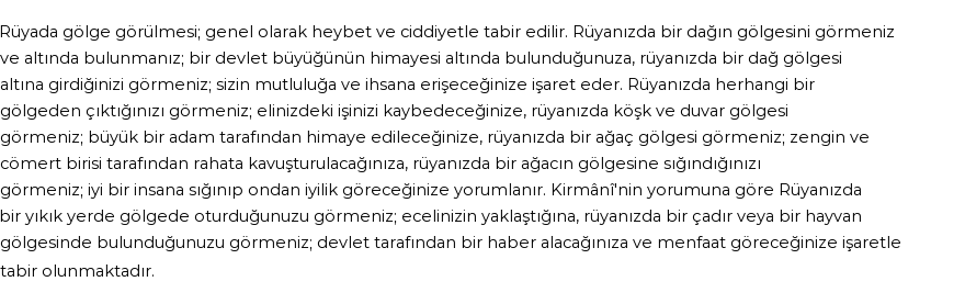 Diyanet'e Göre Rüyada Gölge Görmek