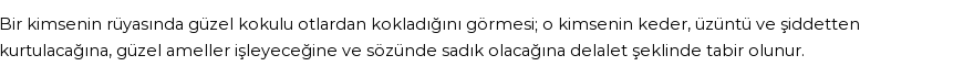 Diyanet'e Göre Rüyada Güzel Koku Görmek