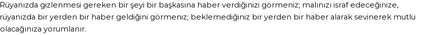 Diyanet'e Göre Rüyada Haber Vermek Görmek