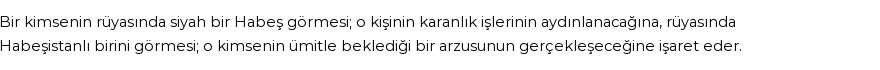 Diyanet'e Göre Rüyada Habeş Görmek