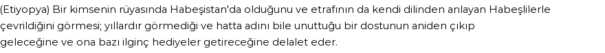 Diyanet'e Göre Rüyada Habeşistan Görmek