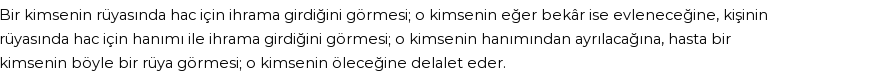 Diyanet'e Göre Rüyada Hacda Ihrama Girmek Görmek