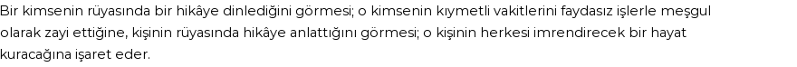 Diyanet'e Göre Rüyada Hikaye Görmek