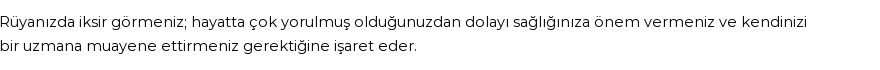 Diyanet'e Göre Rüyada İksir Görmek