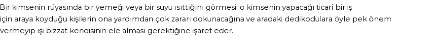 Diyanet'e Göre Rüyada Isıtmak Görmek