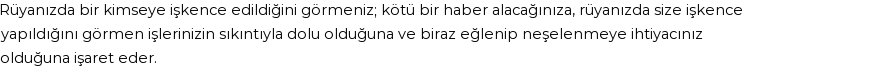 Diyanet'e Göre Rüyada İşkence Görmek