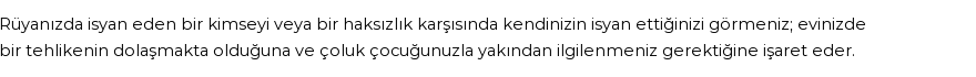 Diyanet'e Göre Rüyada İsyan Etmek Görmek