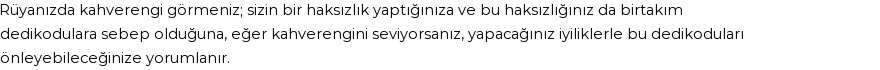 Diyanet'e Göre Rüyada Kahverengi Görmek