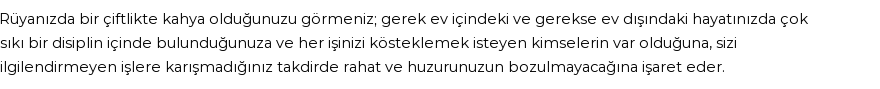 Diyanet'e Göre Rüyada Kahya Görmek