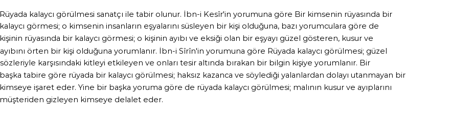 Diyanet'e Göre Rüyada Kalaycı Görmek