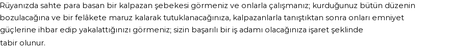 Diyanet'e Göre Rüyada Kalpazan Görmek