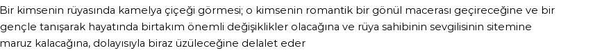 Diyanet'e Göre Rüyada Kamelya Görmek