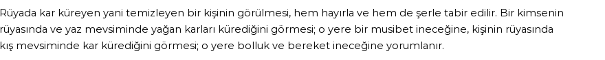 Diyanet'e Göre Rüyada Kar Kürümek Görmek