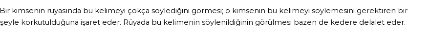 Diyanet'e Göre Rüyada Lahavle Çekmek Görmek