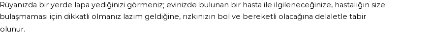 Diyanet'e Göre Rüyada Lapa Görmek