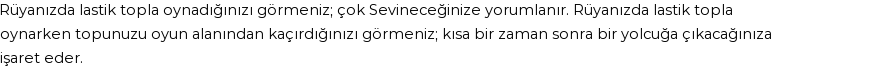 Diyanet'e Göre Rüyada Lastik Top Görmek