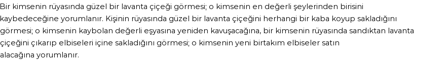 Diyanet'e Göre Rüyada Lavanta Çiçeği Görmek